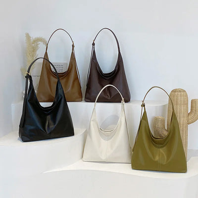 Large Tote Bag For Women Everyday Retro Simple Shoulder Bag - Smarsty