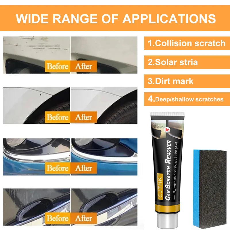 Car Scratch Remover Paint Care Tools Auto Swirl Remover Scratches Repair Polishing Auto Body Grinding Compound Anti Scratch Wax - Smarsty
