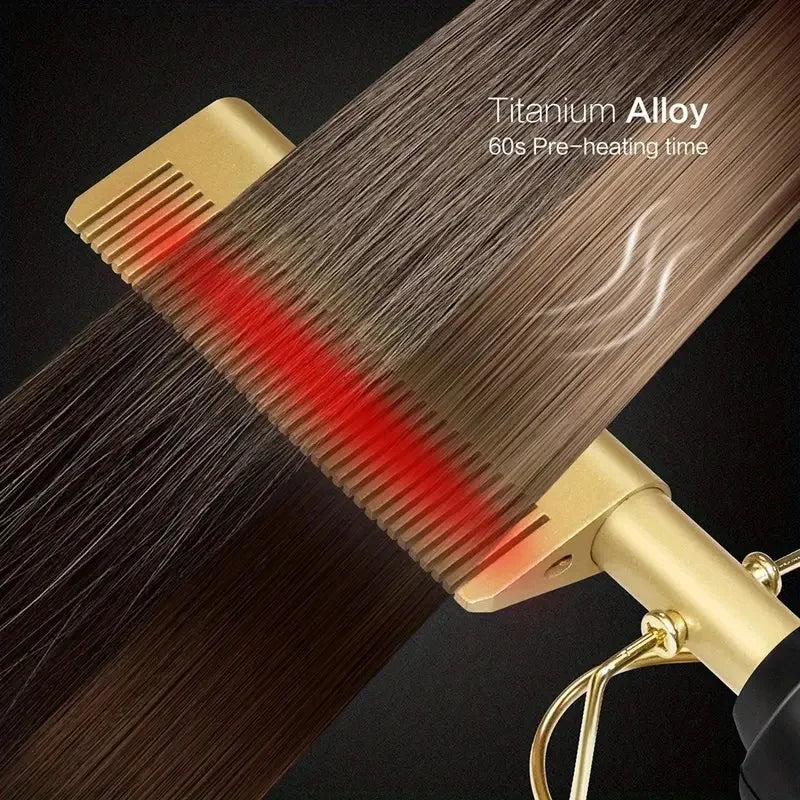 Multi Functional Electric Hair Comb Straightener for Easy Styling - Smarsty