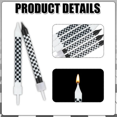6/12/48pcs/1case Birthday Candles Spiral Cake Candles  Long Thin Cake Candles For Wedding Party And Cake Decoration - Smarsty