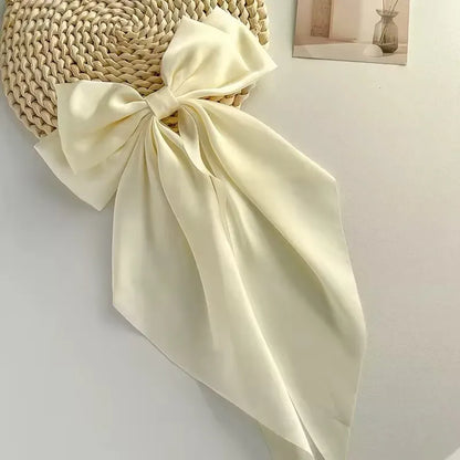 Extra Large Satin Bow Hairpin for Women - Smarsty