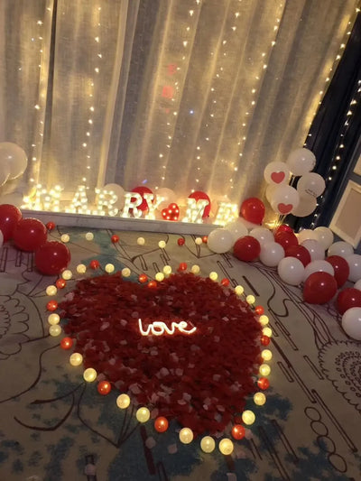 Colorful LED Letter Light for Weddings and Birthdays - Smarsty