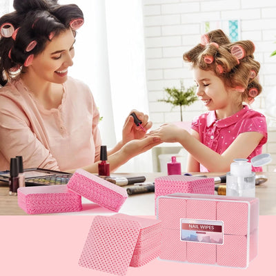 1080pcs Boxed Nail Art Lint-Free Eyelash Glue Wipes Paper Gel Polish Remover Clean Glue Cotton Pads Beauty Cleaning Tools - Smarsty