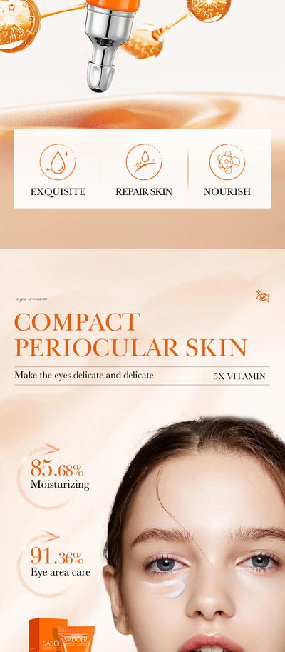 SADOER Vitamin C Eye Cream for Dark Circles and Puffiness - Smarsty