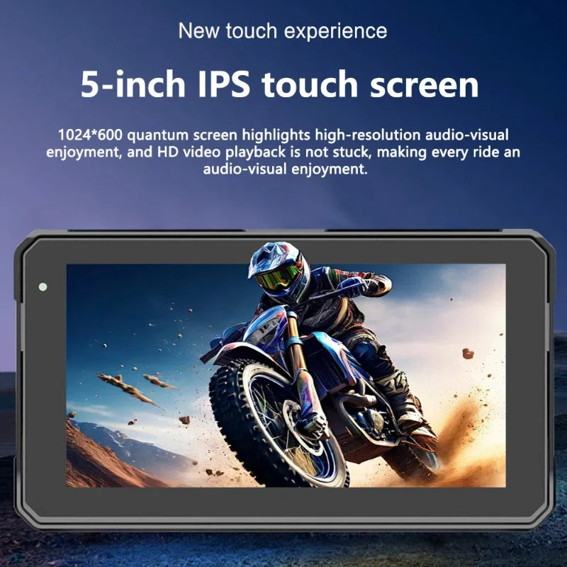 5 7 Inch Wireless CarPlay Android Auto Motorcycle Display - Smarsty