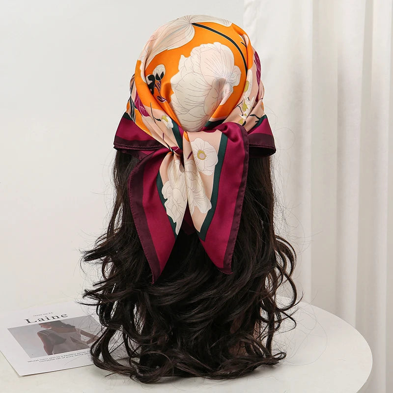 Luxury Silk Hijab Hair Bands With Sun Protection - Smarsty