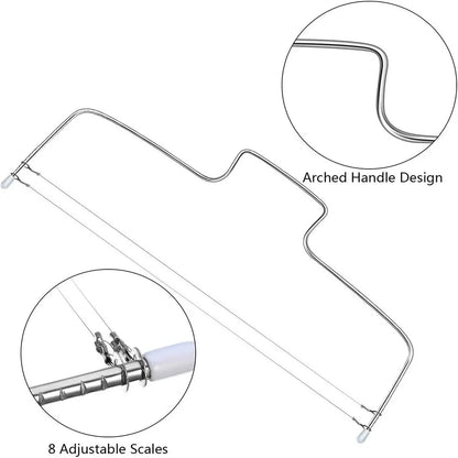 Adjustable Stainless Steel Cake Cutter for Perfect Layers - Smarsty