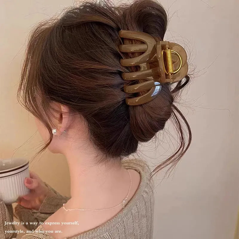 Pumpkin Hair Claw Clip For Women Strong Hold Accessory - Smarsty