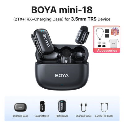 Boya Mini Wireless Lavalier Microphone for Mobile Recording - Smarsty