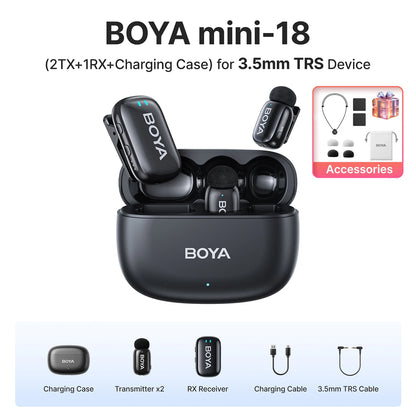 Boya Mini Wireless Lavalier Microphone for Mobile Recording - Smarsty
