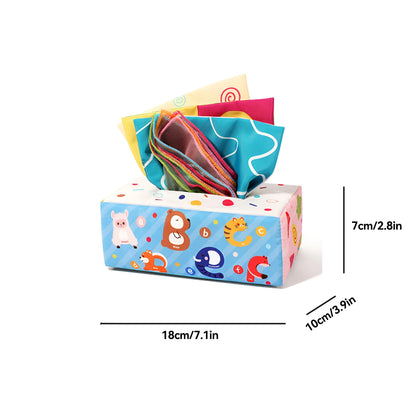 Fun Cartoon Unbreakable Cloth Book Ring Paper Tissue Box Toy by Smarsty