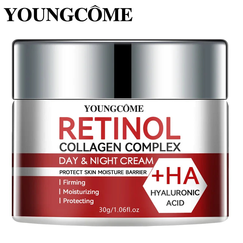 Retinol Collagen Facial Care Moisturizing Cream Deep Hydration  Suitable for dry Aging Face Cream Moisturizing Skin Repair - Smarsty