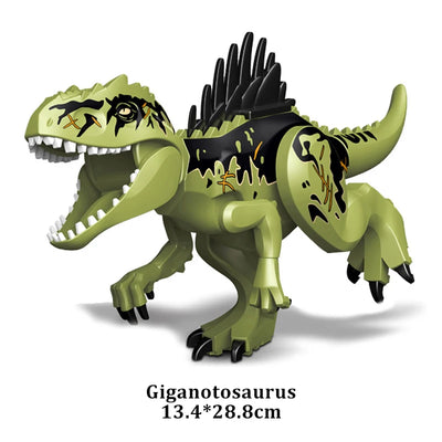 Jurassic Dinosaur World Brutal Raptor T-Rex Triceratops Indominus Rex Model Building Blocks Dino Velociraptor Figure Bricks Toys - Smarsty
