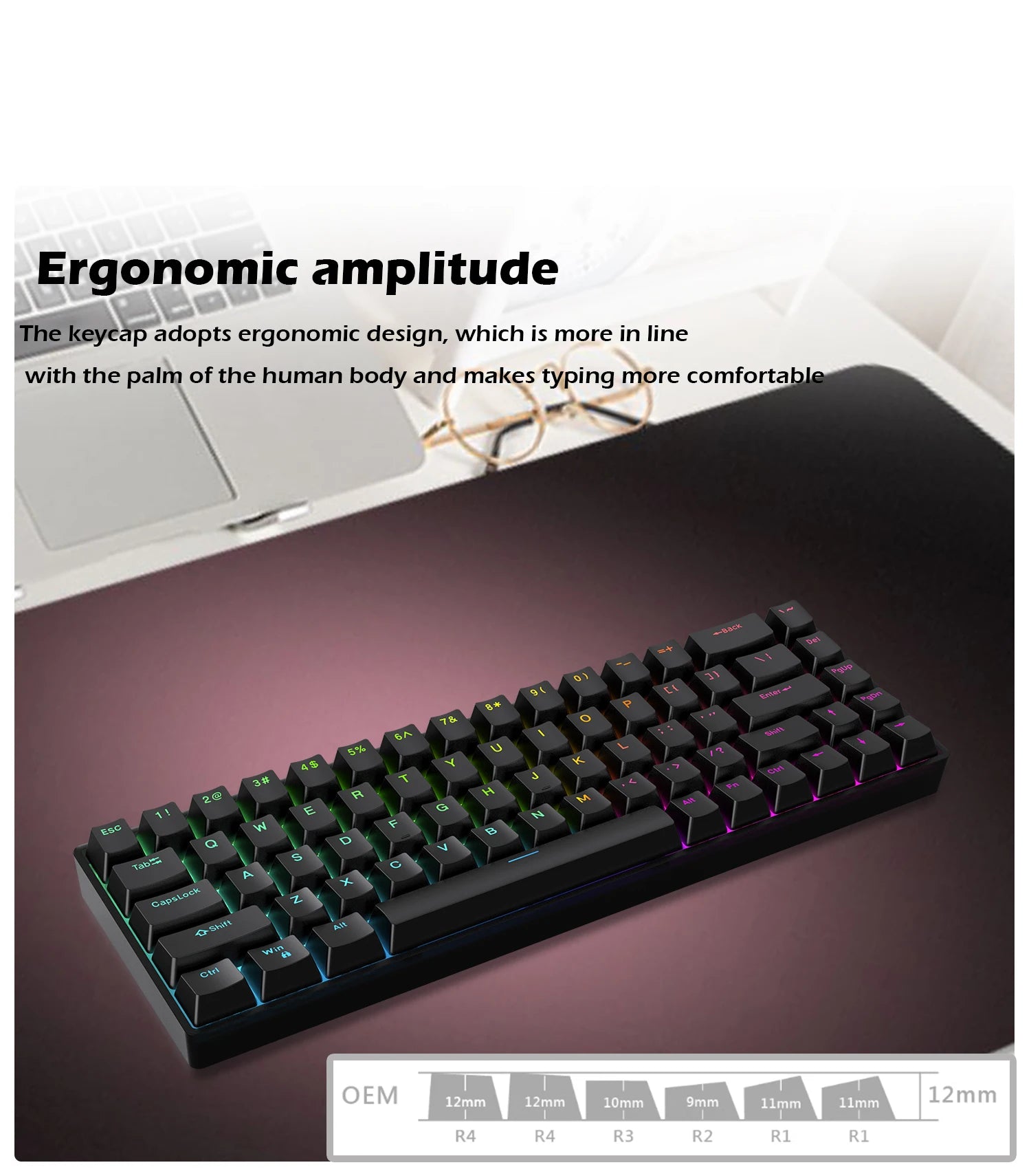 Hot Swappable Mechanical Keyboard Magnetic Axis 8K Return
