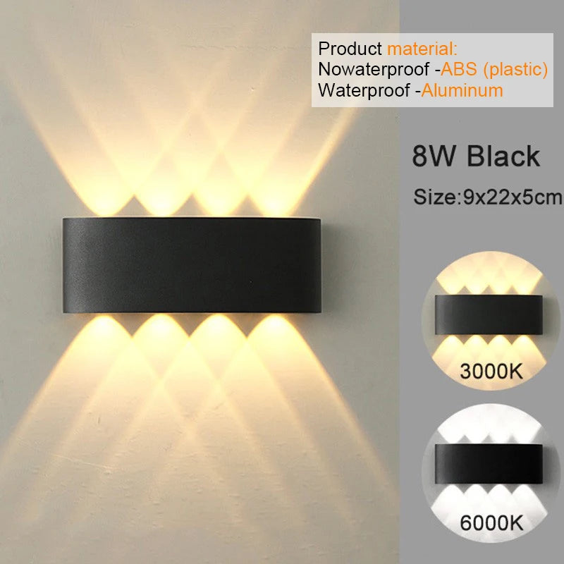 Modern LED Wall Sconces for Indoor Outdoor Lighting - Smarsty