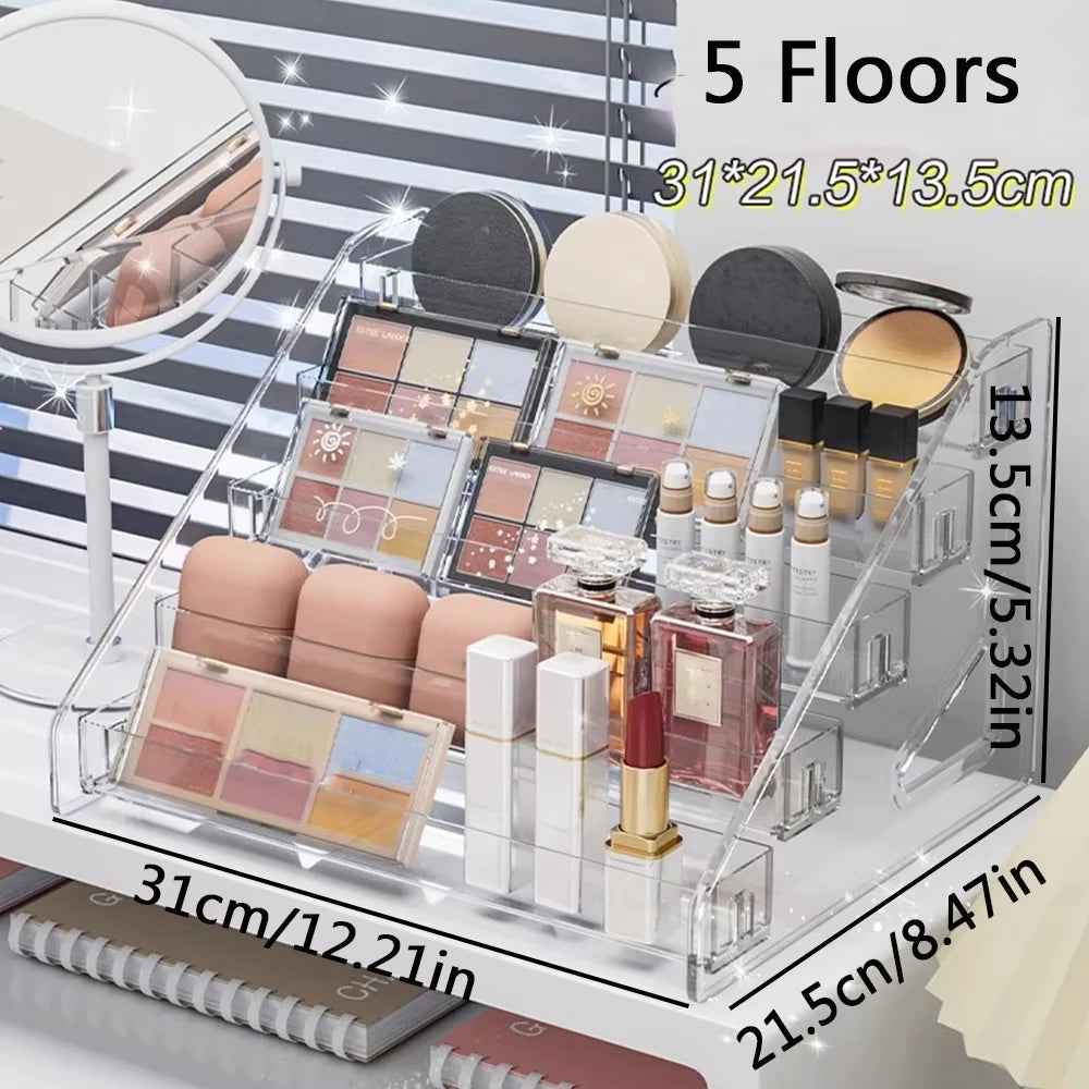 Acrylic Nail Polish Display Rack with Sturdy Multi-layer Design - Smarsty