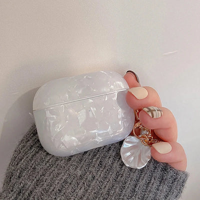 Dreamy Pearl Shell AirPods Case with Keychain - Smarsty