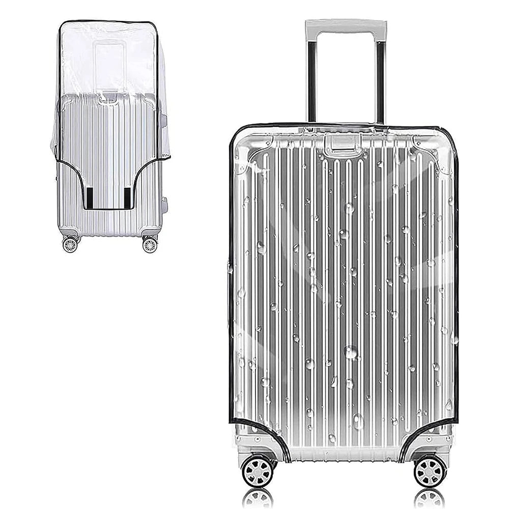 Transparent Pvc Luggage Protective Cover Wheeled Luggage Protective Cover Wear-Resistant Outer Cover Transparent Protective - Smarsty