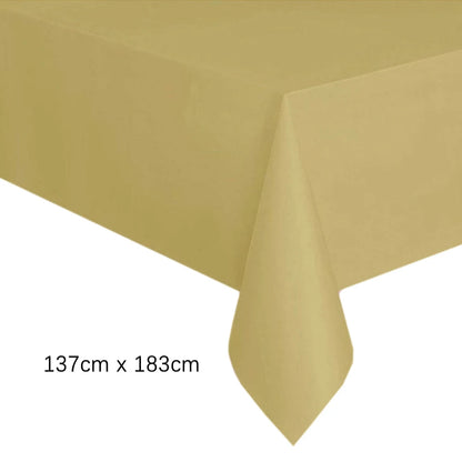 Disposable White Pink Tablecloth for Parties and Weddings - Smarsty