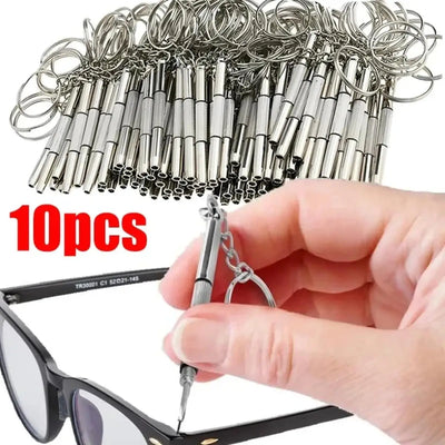 1/2/10pcs Mini 3 in1 Screwdriver Eyeglass Optical Eye Glasses Portable Spectacles Watch Repair Kit Practical Household Hand Tool - Smarsty