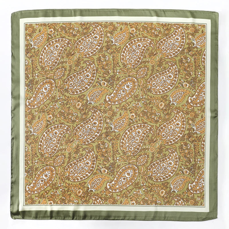 Silk Square Scarf for Women Summer Head Wrap - Smarsty