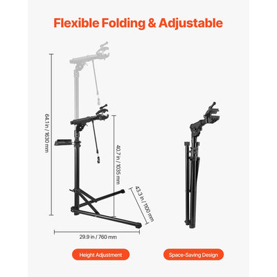 SucceBuy Bike Repair Stand 66/85/88/110lb Heavy-duty Bicycle Work Stand Foldable Bicycle Maintenance Rack for Mountain&Road Bike - Smarsty