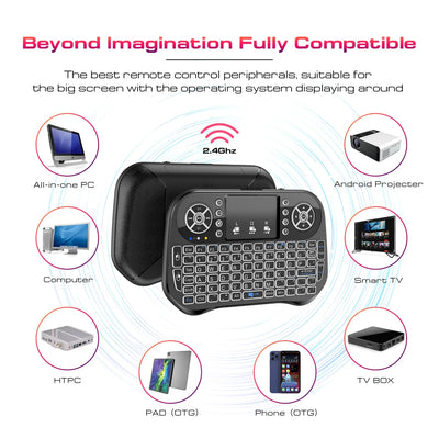 Wireless Backlit Bluetooth Mini Keyboard For Android TV Box - Smarsty