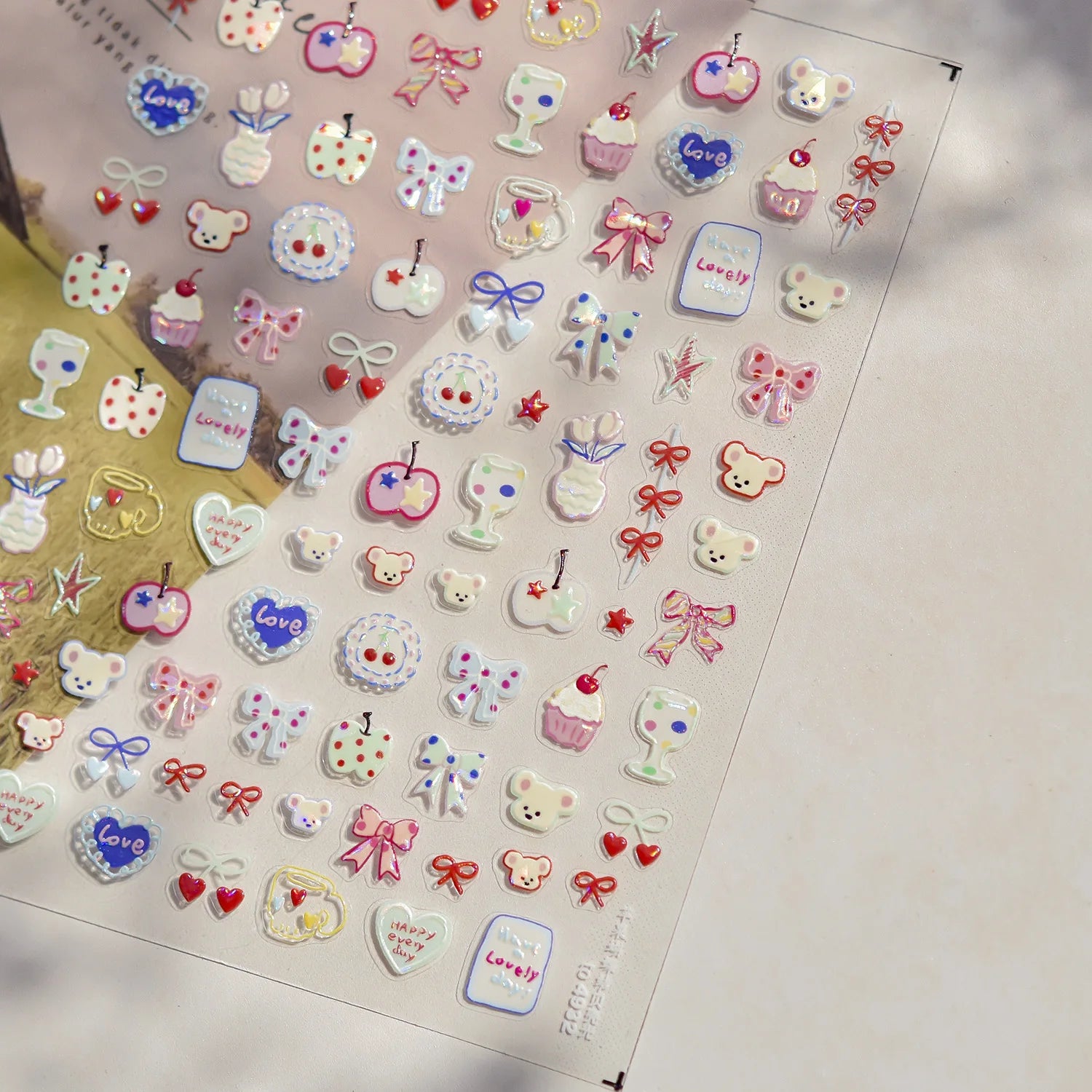 Cute Starfish Nail Charm Stickers for Summer Nail Art - Smarsty