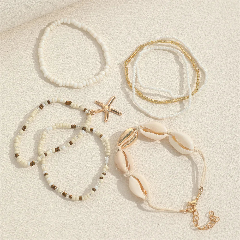 Bohemian Ocean Style Starfish Shell Bracelets for Women - Smarsty