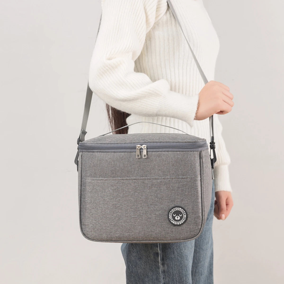Insulated Lunch Bag With Shoulder Strap Waterproof Design - Smarsty