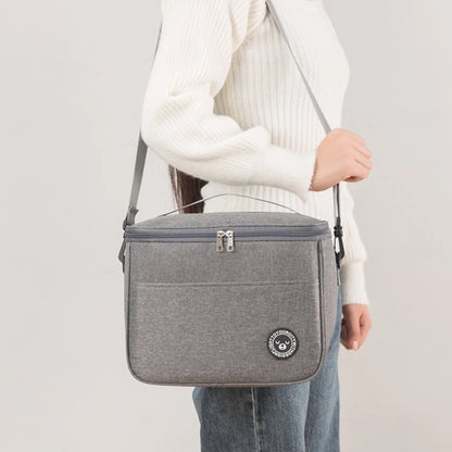 Insulated Lunch Bag With Shoulder Strap Waterproof Design - Smarsty