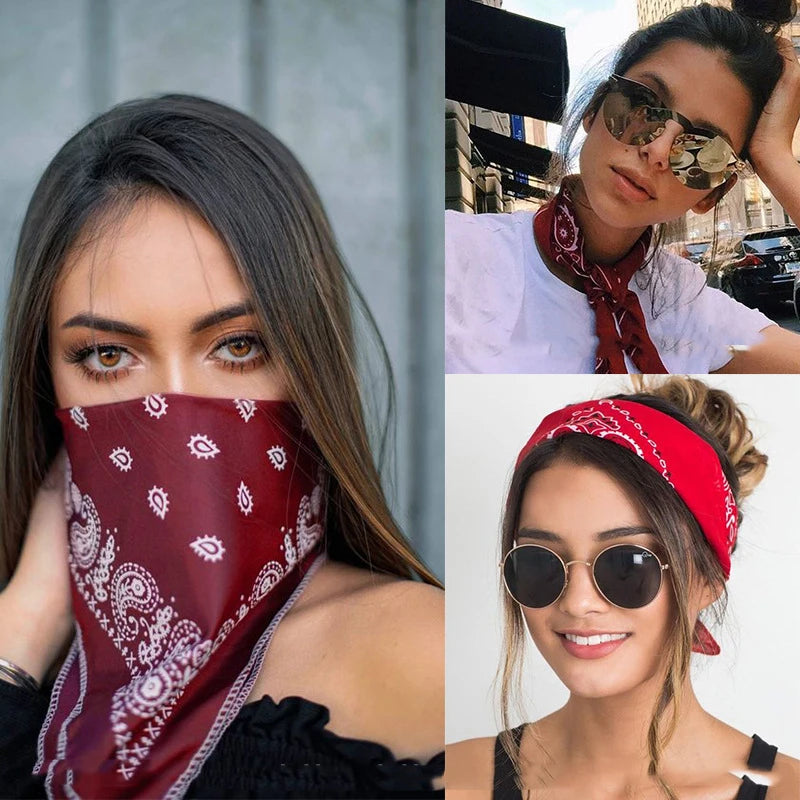Stylish Bohemian Cotton Bandana Scarf For Women And Girls - Smarsty