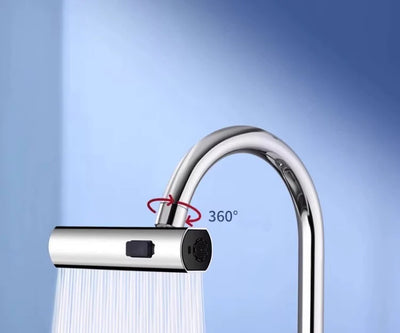 Universal Swivel Faucet with Three-Mode Splash Proof Nozzle - Smarsty