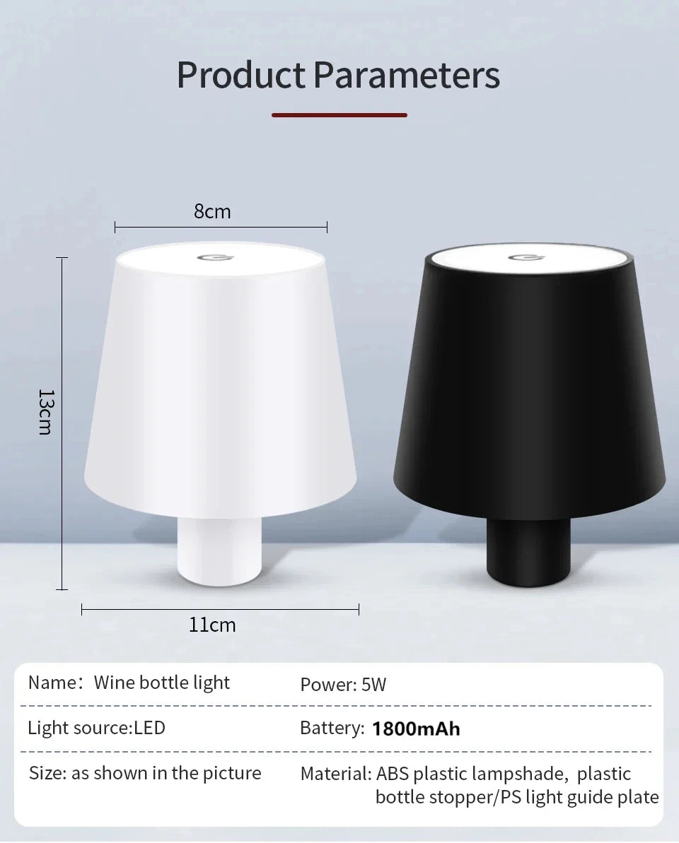 Rechargeable LED Desk Lamp with Touch Dimming Feature - Smarsty