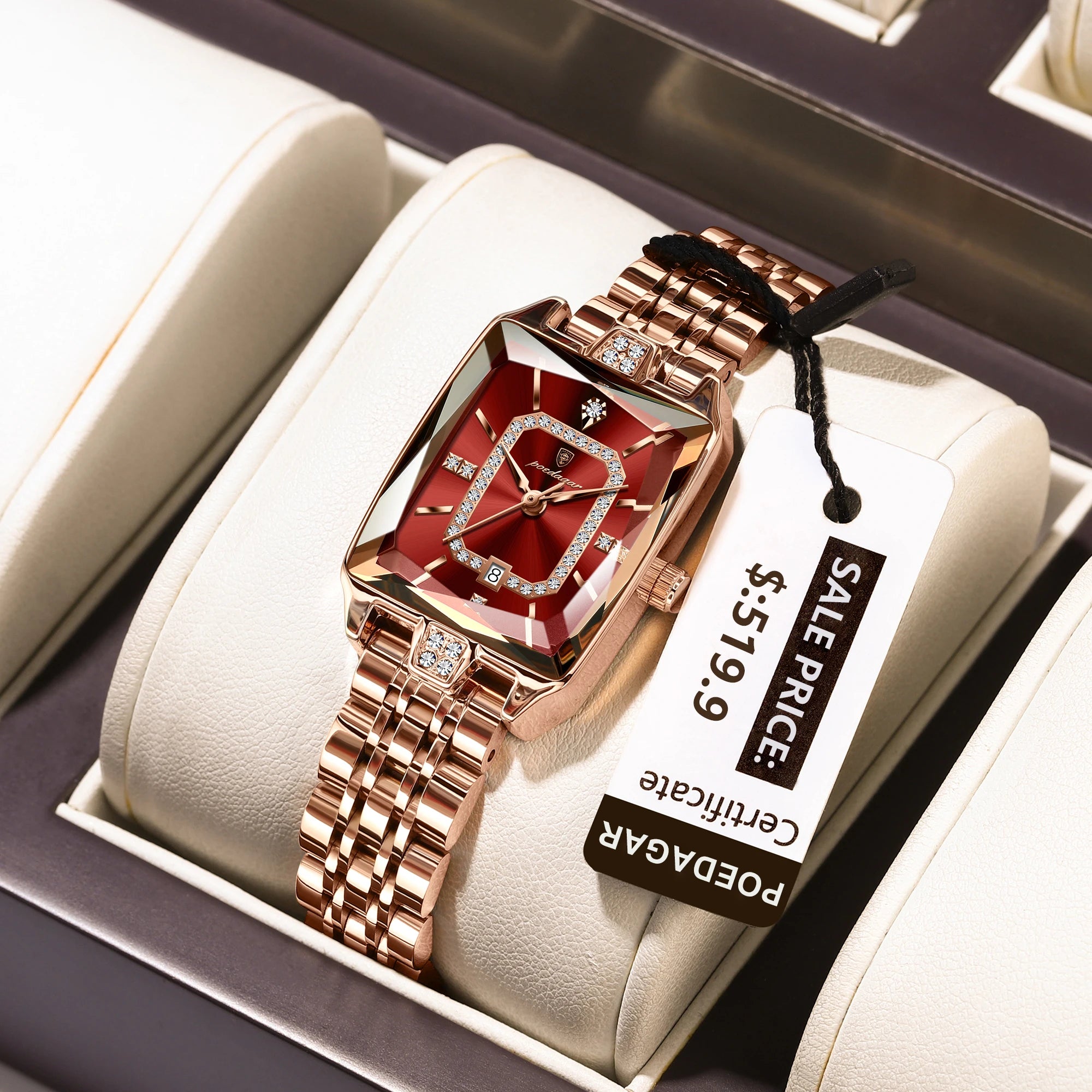 Elegant Waterproof Stainless Steel Women's Wristwatch - Smarsty