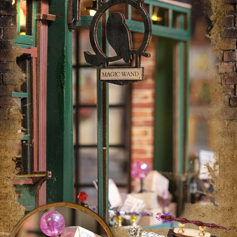 Magical Doll House Wooden Miniature DIY Assembly Building Model Kit Production of Small Room Toys Decorations with Furniture by Smarsty