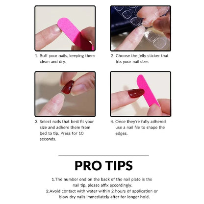 24PCS French Water Pipe Nail Art Kits - Smarsty