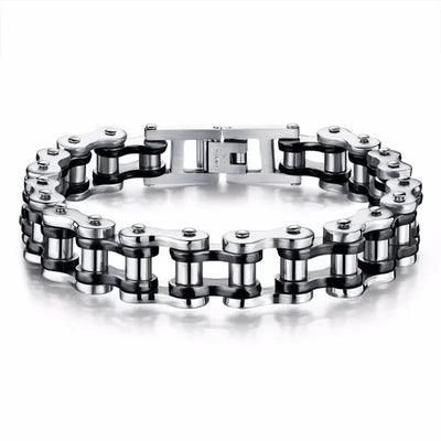 Stainless Steel Biker Chain Bracelet for Men Durable Fashion Jewelry - Smarsty