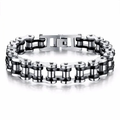 Stainless Steel Biker Chain Bracelet for Men Durable Fashion Jewelry - Smarsty