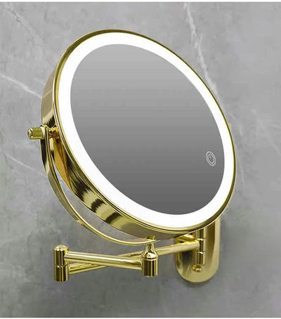 8 Inch Chrome Makeup Mirror with Dual Magnification - Smarsty
