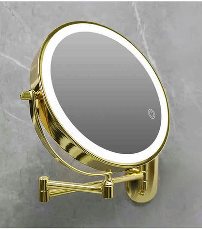 8 Inch Chrome Makeup Mirror with Dual Magnification - Smarsty