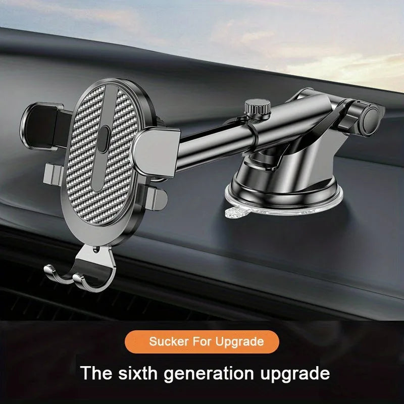 Car Phone Holder Gravity Clamp With Dashboard Sucker Mount - Smarsty