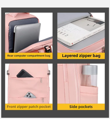 2025Men Women's Bag Large Capacity Journey Multifunction Backpack With Shoe Storage Multilayer Dry And Wet Separation Waterproof