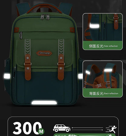 Waterproof Kids School Backpack With Orthopedic Support - Smarsty