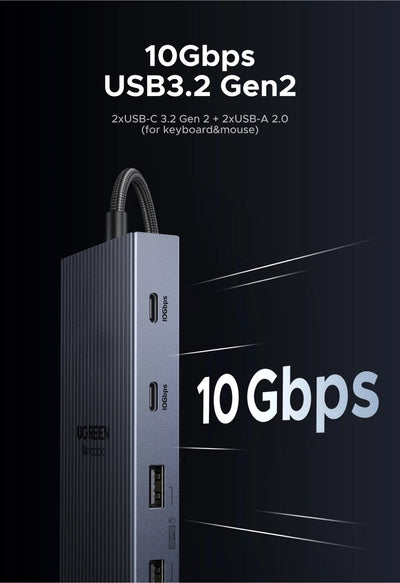 TwelveInOne USB C Hub Dual HDMI 4K120Hz Docking Station Pro - Smarsty