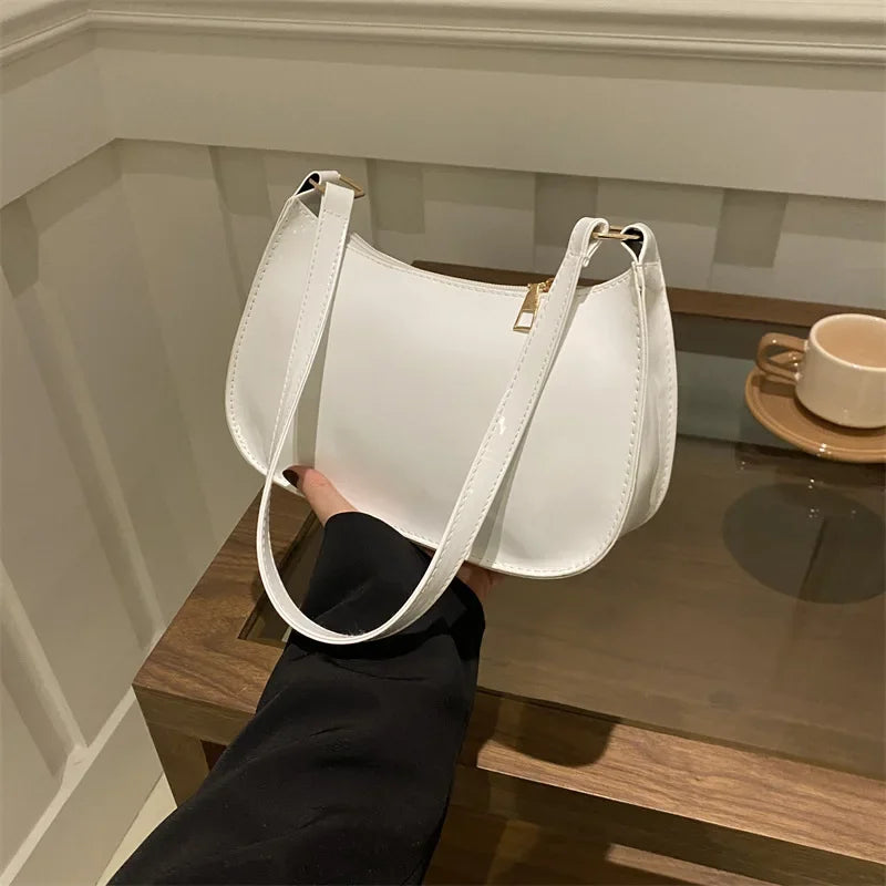 Vintage Patent Leather Shoulder Bag For Women Designer - Smarsty