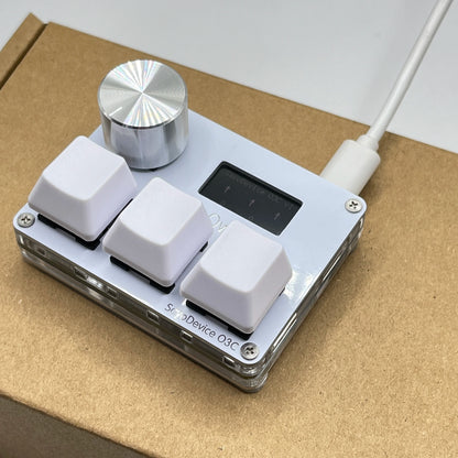 Magnetic Pink Rapid Trigger Hall Switch Keyboard With Knob