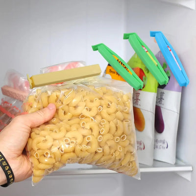 5PCS Portable Kitchen Storage Food Snack Seal Sealing Bag Clips Sealer Clamp Plastic Tool Kitchen Accessories Food Bag Clips by Smarsty