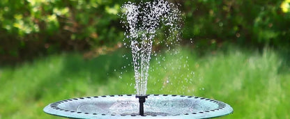 Outdoor Solar Fountain Pump Kit with 6 Nozzles - Smarsty