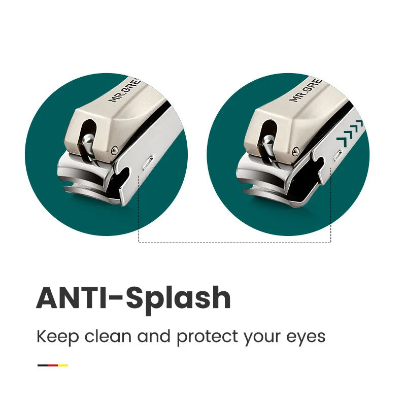 MR GREEN Anti Splash Stainless Steel Nail Clippers - Smarsty